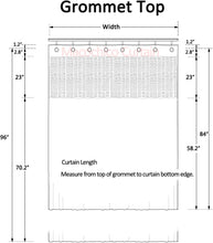 Lade das Bild in den Galerie-Viewer, Macochico Bean Medical Curtains Privacy Cubicle Curtain for Clinic SPA Lab Room Divider, Nickel Grommet 5ft W x 7ft T