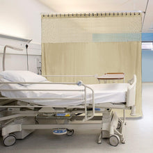 Lade das Bild in den Galerie-Viewer, Macochico Bean Medical Curtains Privacy Cubicle Curtain for Clinic SPA Lab Room Divider, Nickel Grommet 5ft W x 7ft T