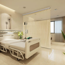 Lade das Bild in den Galerie-Viewer, Macochico Bean Medical Curtains Privacy Cubicle Curtain for Clinic SPA Lab Room Divider, Nickel Grommet 5ft W x 7ft T