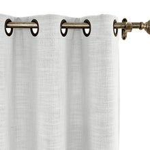 Load image into Gallery viewer, Macochico 52 W x 63 L Pinch Pleated Faux Linen Curtains Blackout Room Panel with for Bedroom, 1 Panel
