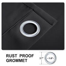 Load image into Gallery viewer, Macochico Outdoor Blackout Windproof Curtains Panels Grommet at Top and Bottom Waterproof Window Drapes for Patio Gazebo Garden Cabana Thermal Insulated Privacy Protection…