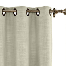Load image into Gallery viewer, Macochico 52 W x 63 L Pinch Pleated Faux Linen Curtains Blackout Room Panel with for Bedroom, 1 Panel