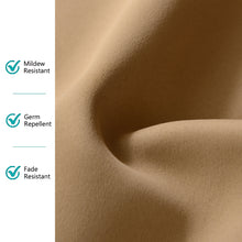 Load image into Gallery viewer, Macochico Outdoor Blackout Windproof Curtains Panels Grommet at Top and Bottom Waterproof Window Drapes for Patio Gazebo Garden Cabana Thermal Insulated Privacy Protection…