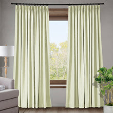 Load image into Gallery viewer, Macochico Pinch Pleat Curtains Room Darkening Linen Cotton Curtain Drapes for Living Room Bedroom Window Room Divider