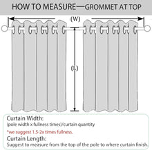 Cargar imagen en el visor de la galería, Macochico 100% Blackout Curtains for Bedroom 52”Wx84”L, Luxury Chenille Drapes, Thermal Window Treatments for Bedroom Living Room Baby Room, Fog Green Grommet Drapery with Tieback, 1 Panel
